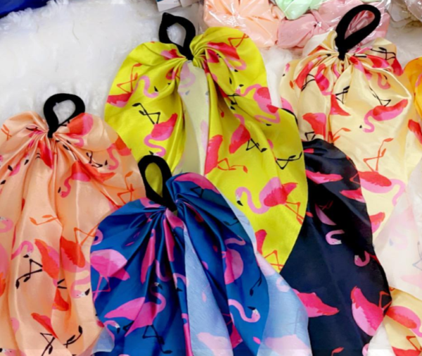 Flamingo rubber bands