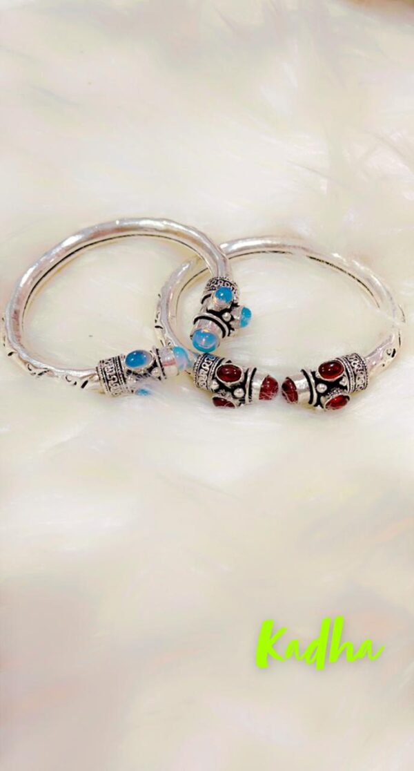Oxidised silver kadha
