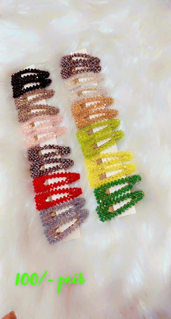 Crystal stone pins