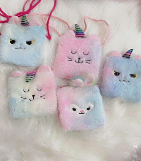 Soft kids unicorn sling bag